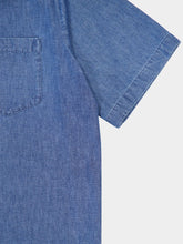 Valentino Garavani Denim Blue Bowling Shirt