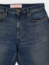Valentino Garavani Blue Straight-Leg Jeans
