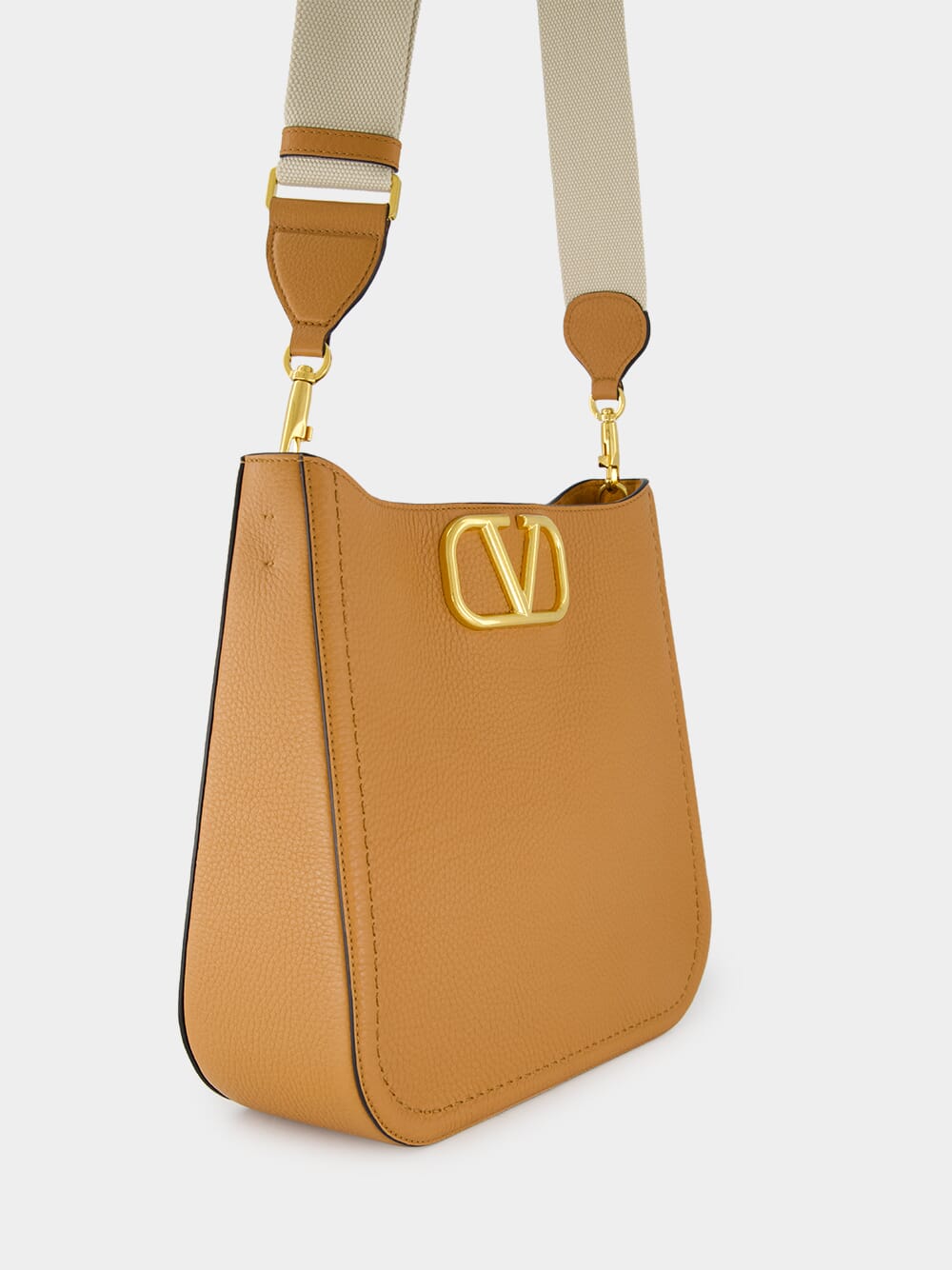 Almond Brown Hobo Shoulder Bag