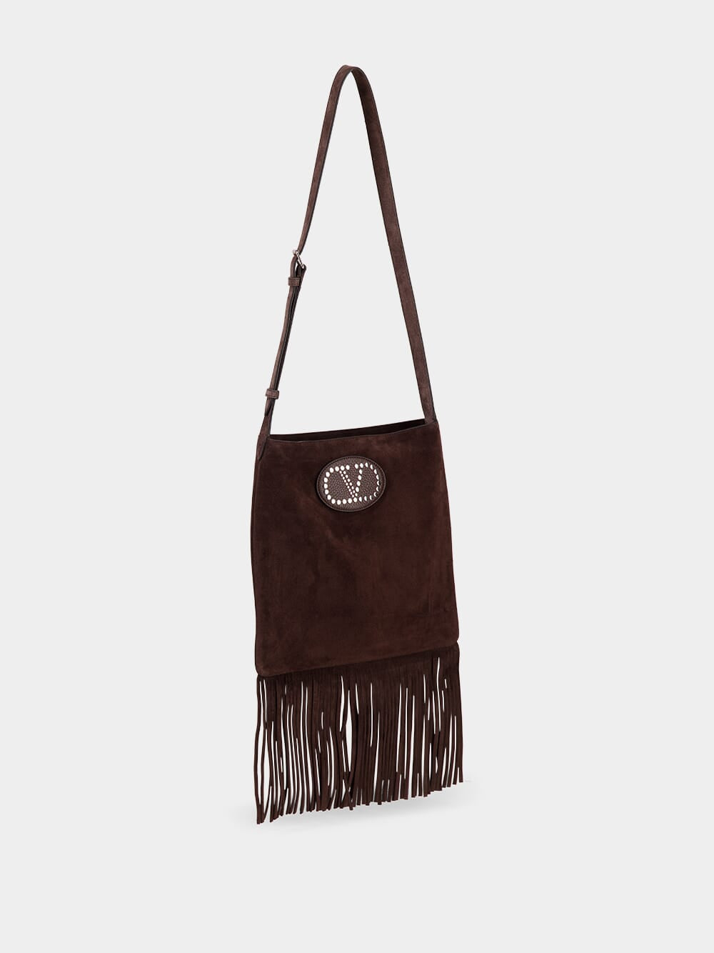 Brown Nellcôte Suede Fringe Shoulder Bag