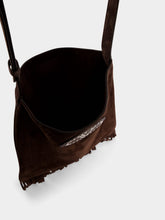 Valentino Garavani Brown Nellcôte Suede Fringe Shoulder Bag