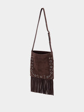 Valentino Garavani Nellcôte Embroidered Shoulder Bag with Fringes