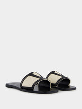 Valentino Garavani Black VG Viva Superstar Leather Slides