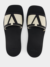 Valentino Garavani Black VG Viva Superstar Leather Slides