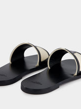 Valentino Garavani Black VG Viva Superstar Leather Slides