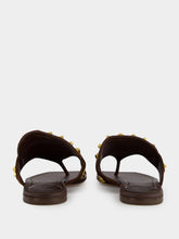Valentino Garavani Brown VG Plaster Caster Thong Sandals