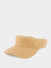 Valentino Garavani Beige Cotton Visor Hat