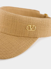 Valentino Garavani Beige Cotton Visor Hat