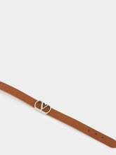 Valentino Garavani Deep Caramel VLogo Leather Bracelet