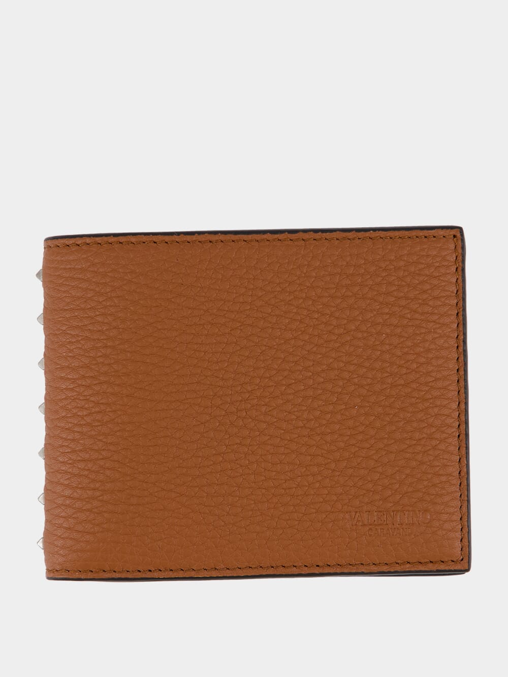 Saddle Brown Rockstud Wallet