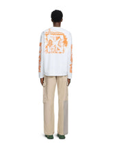 Off-White White City Nature Cotton Long-Sleeved Top