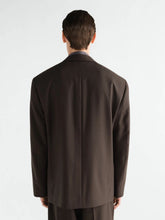 Lemaire Moss Double-Breasted Tropical Wool Blazer