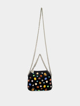 Stella McCartney Black Falabella Crystal-Embellished Mini Bag