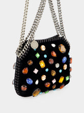 Stella McCartney Black Falabella Crystal-Embellished Mini Bag