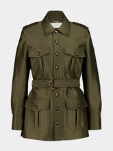 Zimmermann Dark Olive Rebellion Utility Wool Jacket