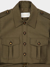 Zimmermann Dark Olive Rebellion Utility Wool Jacket