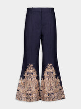 Zimmermann Navy Paisley Flare Pants