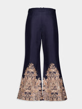Zimmermann Navy Paisley Flare Pants