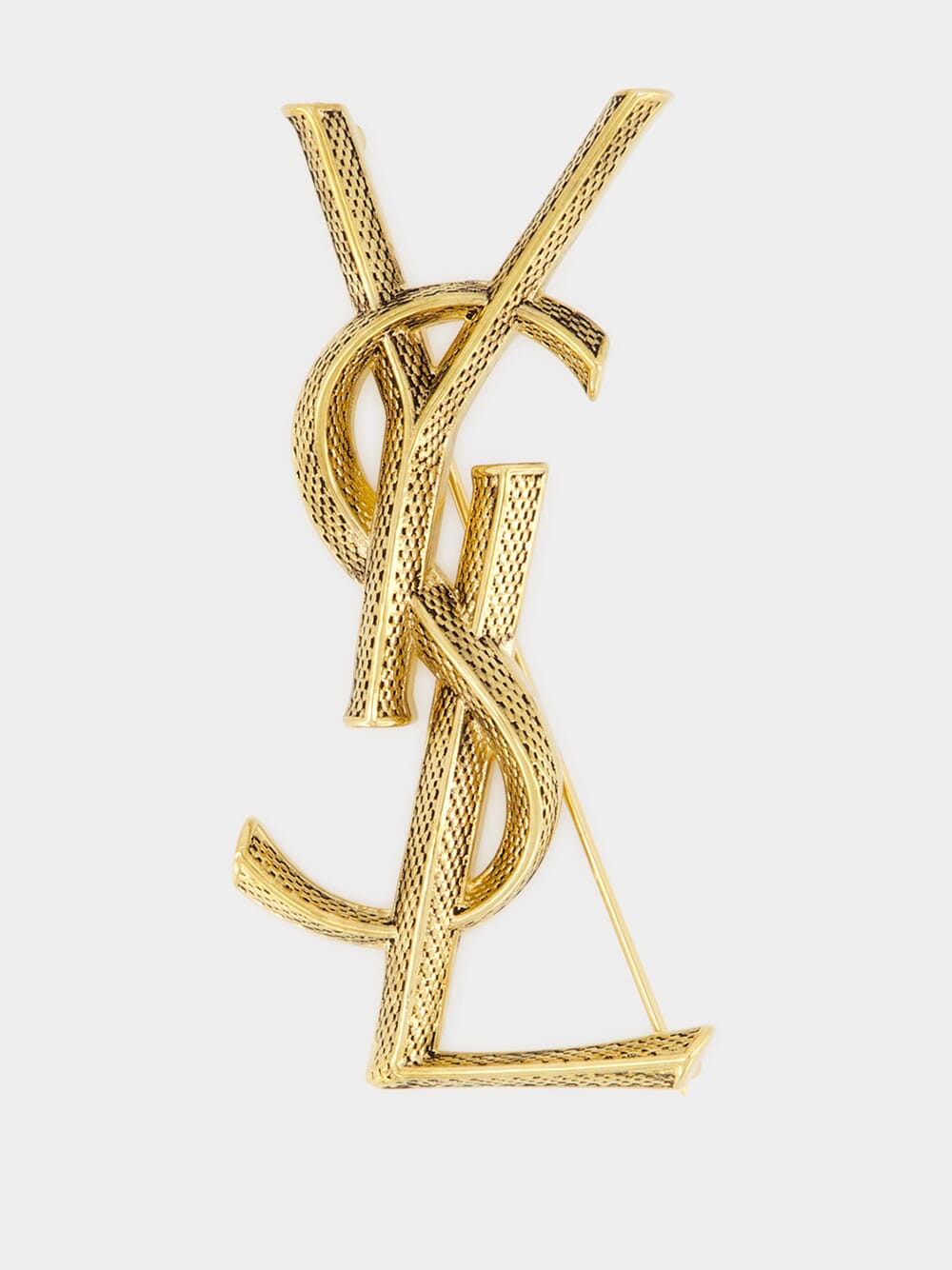 Cassandre Snake Brooch in Aged Brass