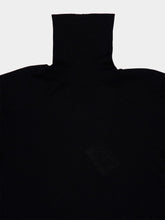 Piacenza 1733 Black Virgin Wool High-Neck Jumper