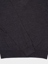 Piacenza 1733 Grey Virgin Wool High-Neck Jumper