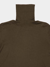 Piacenza 1733 Army Green Virgin Wool High-Neck Jumper