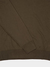 Piacenza 1733 Army Green Virgin Wool High-Neck Jumper