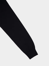 Piacenza 1733 Black Lightweight merino wool crewneck