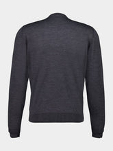 Piacenza 1733 Grey Virgin Wool V-Neck Jumper