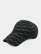Balenciaga Logo Monogram Cotton Baseball Cap
