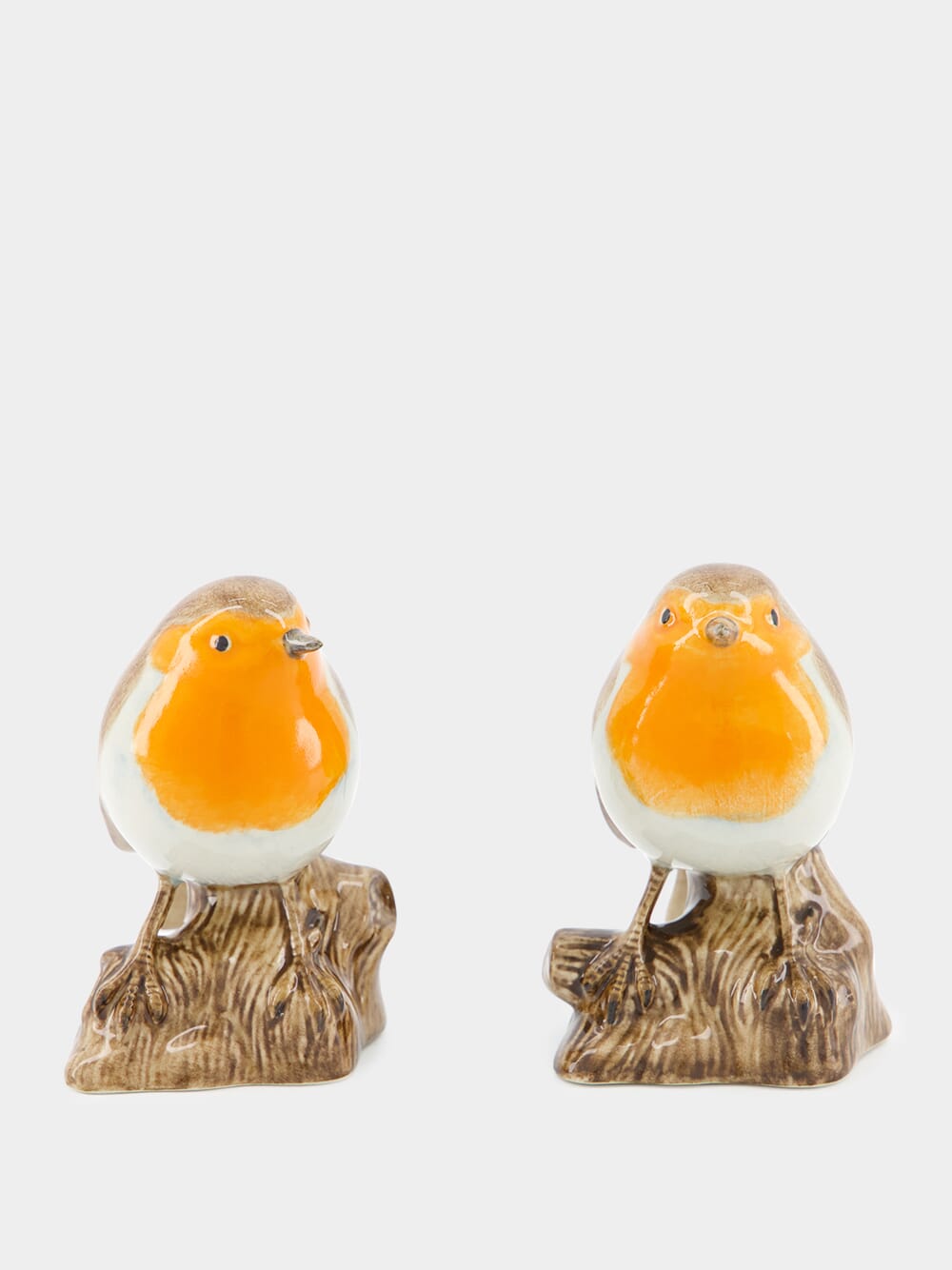 Set of 2 Robin Ceramic Figures