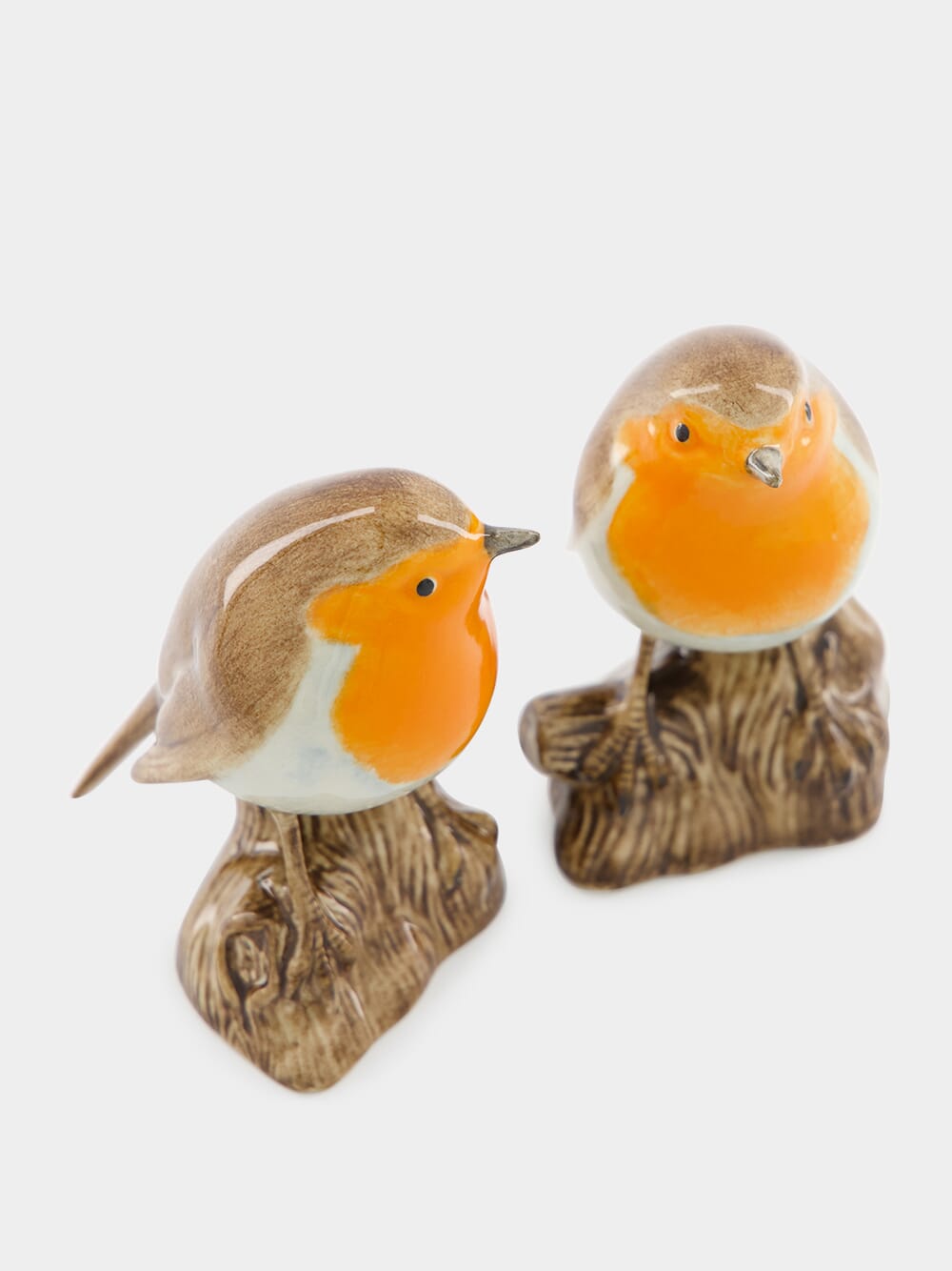 Set of 2 Robin Ceramic Figures