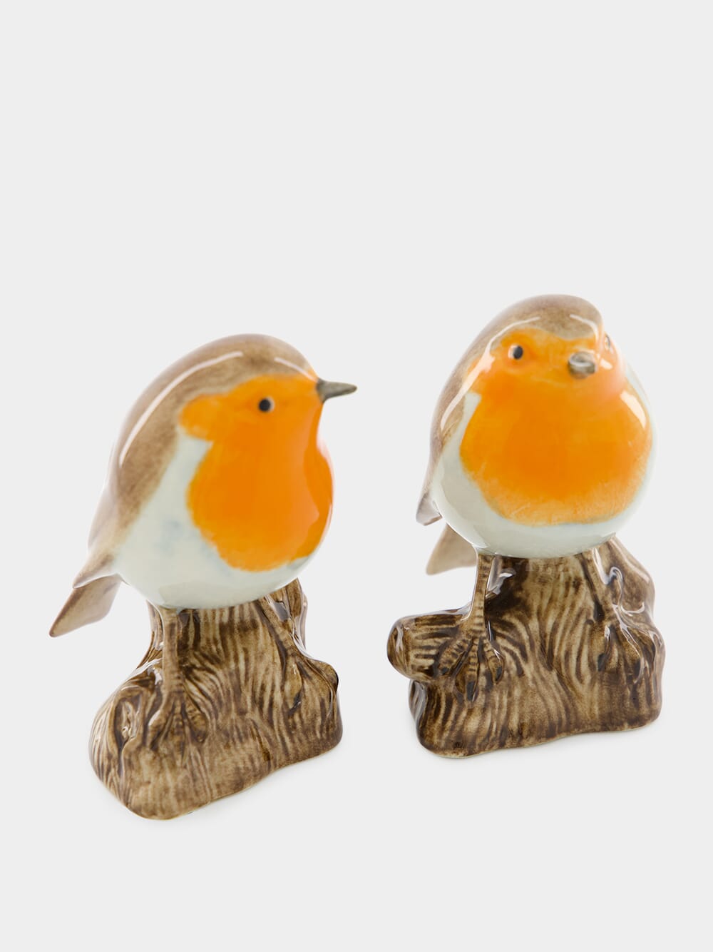 Set of 2 Robin Ceramic Figures