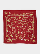 Givenchy Red Cherry Lucky Charms Silk Scarf