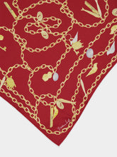 Givenchy Red Cherry Lucky Charms Silk Square