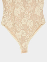 Zimmermann Cream Rebellion Draped Lace Bodysuit