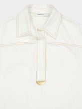 Zimmermann Vintage Cream Roselight Denim Dress