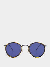 Eyevan 7285 Blue 717E Round Sunglasses