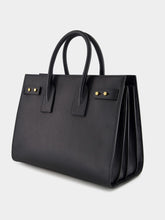 Saint Laurent Black Small Sac de Jour in Supple Grained Leather