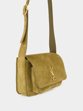 Saint Laurent Niki Satchel in Barley Green Suede