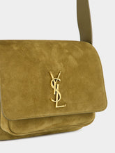 Saint Laurent Niki Satchel in Barley Green Suede