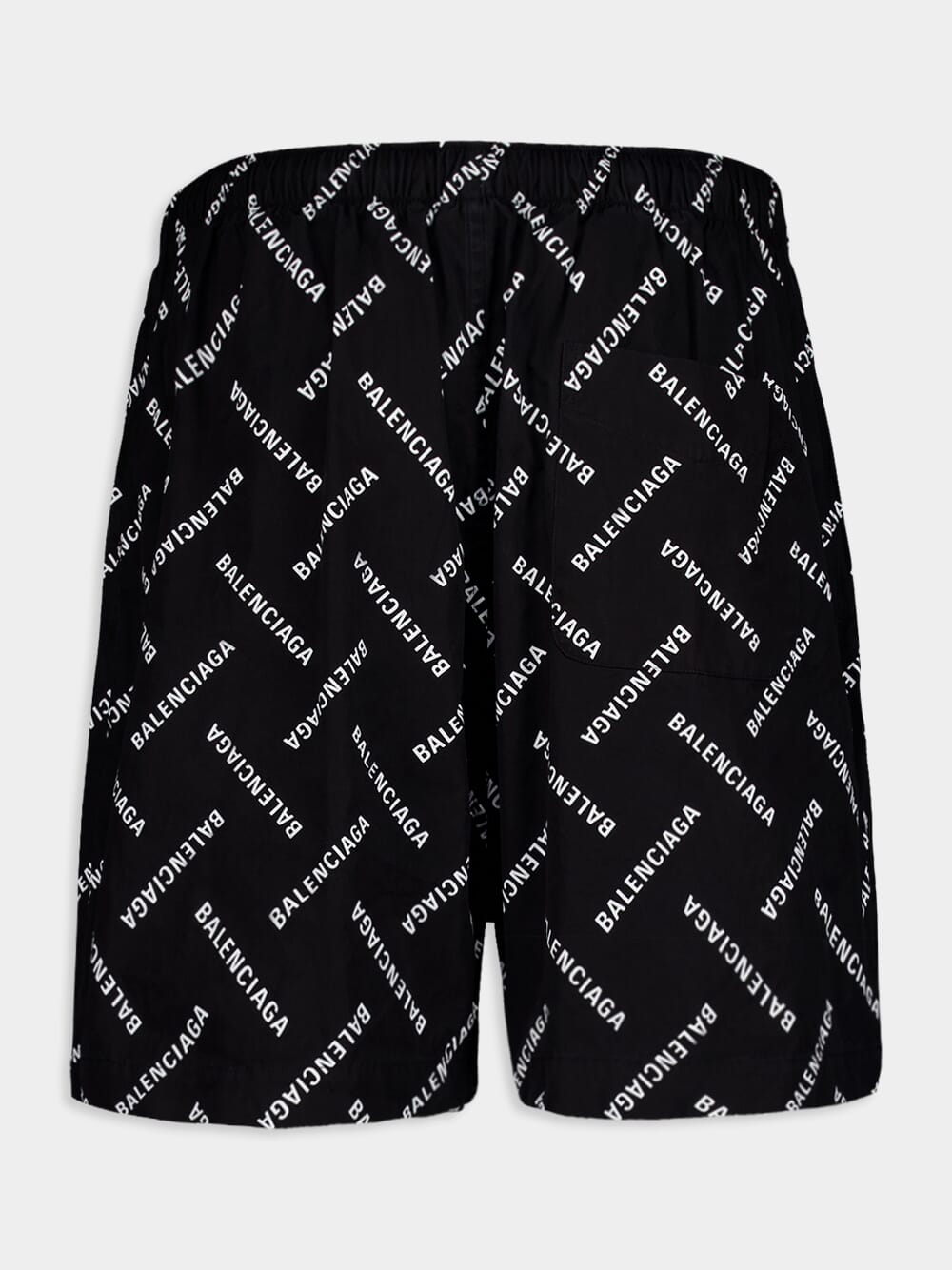 Diagonal Logo Print Shorts