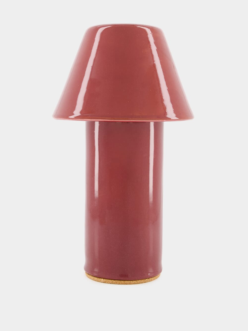 Burgundy Ceramic Wireless Lamp