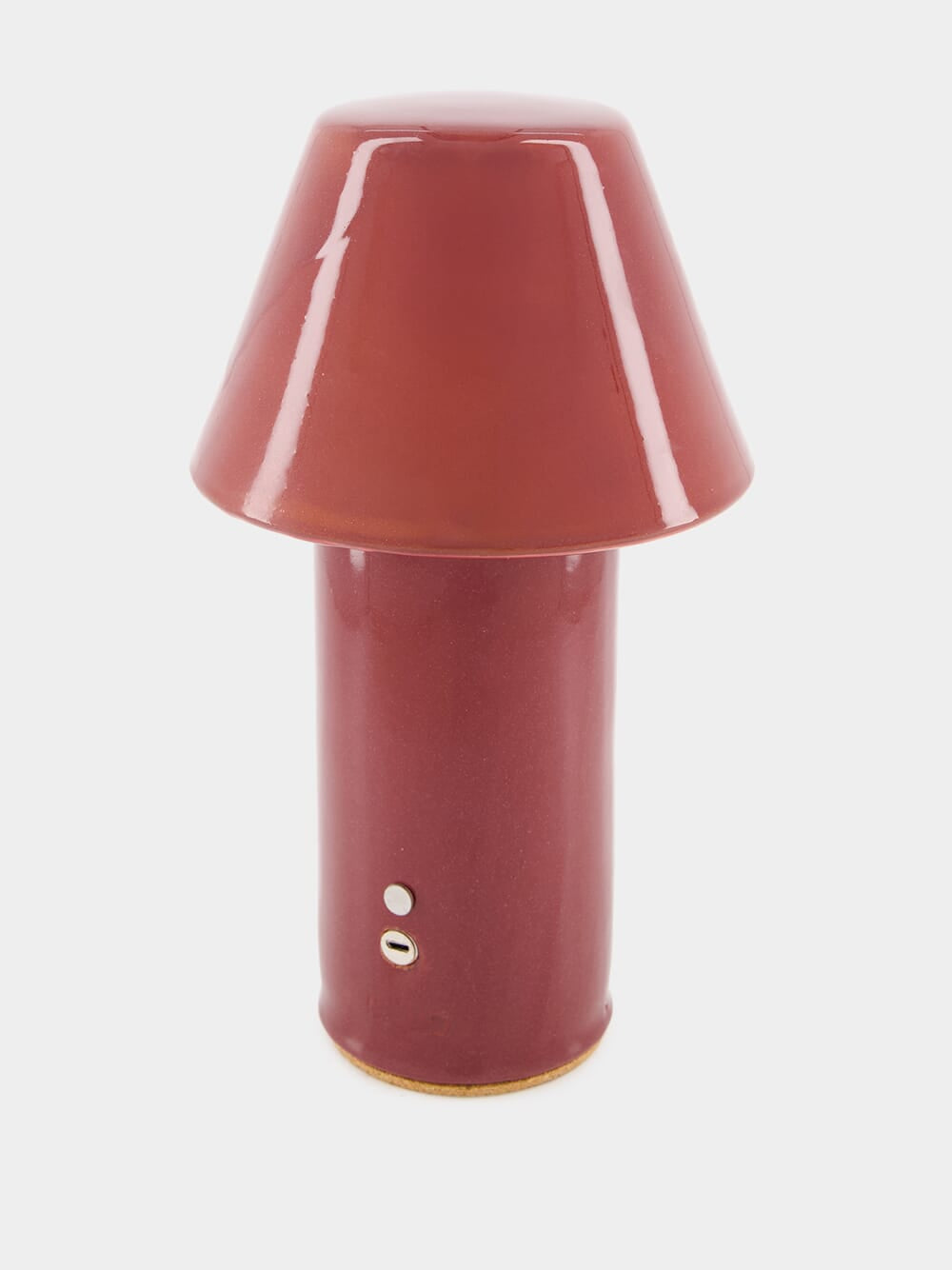 Burgundy Ceramic Wireless Lamp