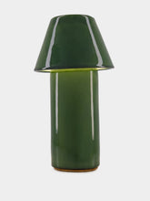 Calma Green Ceramic Wireless Lamp