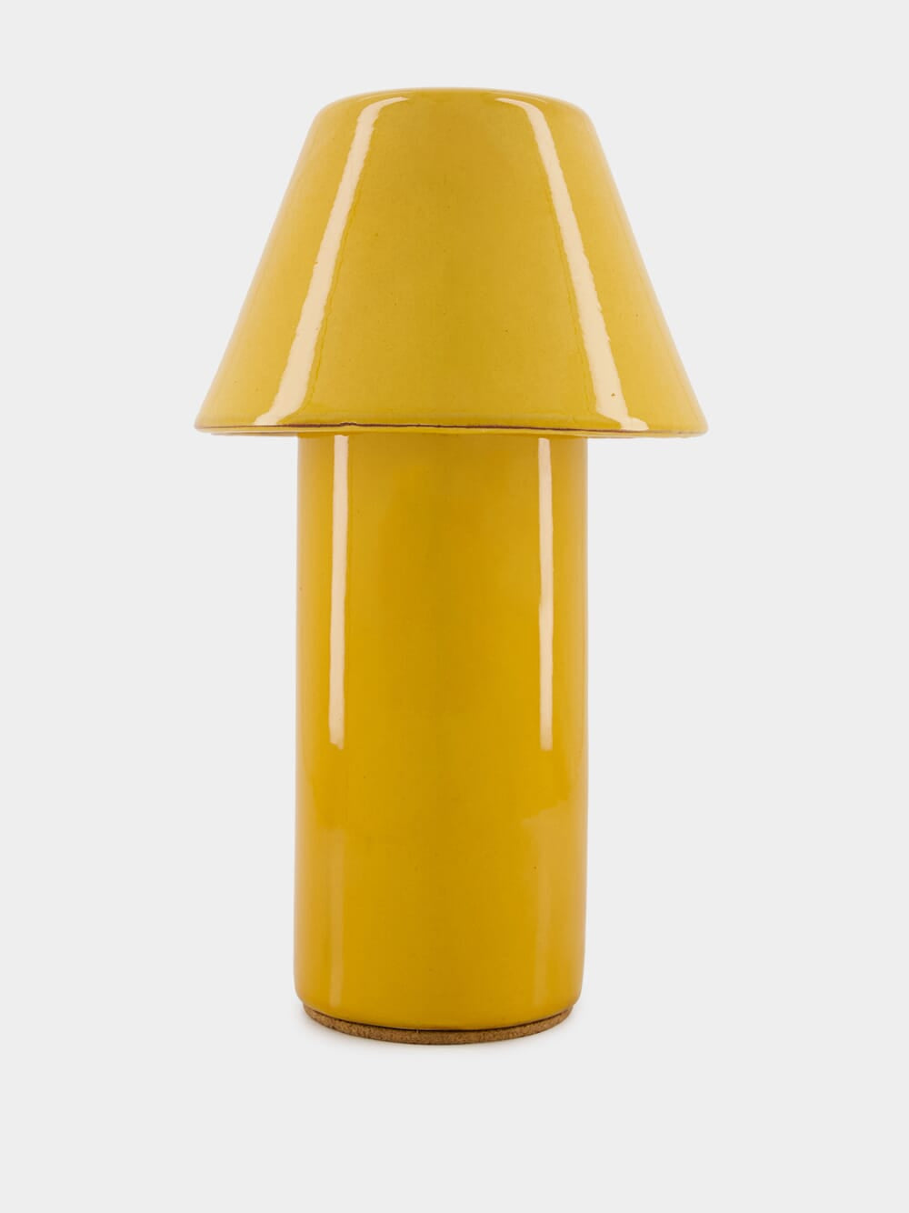 Yellow Ceramic Wireless Lamp