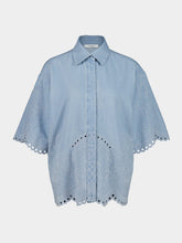 Zimmermann Daylight Denim Shirt in Ice Storm