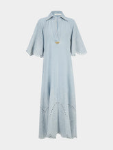 Zimmermann Daylight Ice Storm Denim Midi Dress