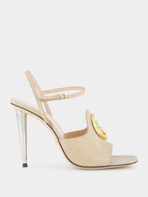 Gucci 110mm Logo-Plaque Leather Sandals