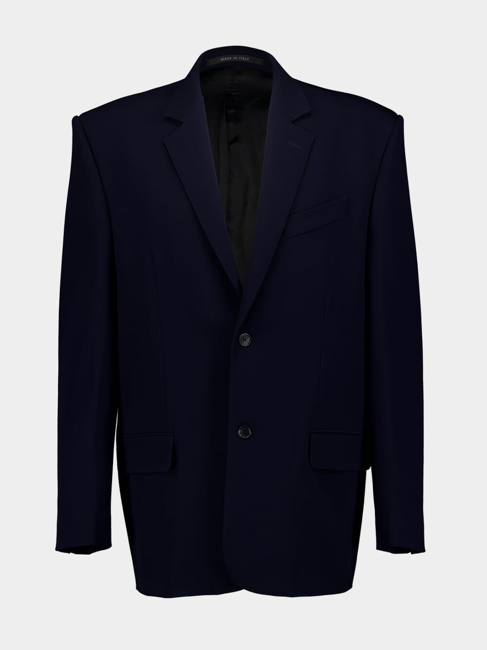 Single-Breasted Navy Blazer